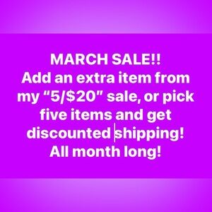 March sale!